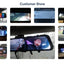 Caméra de tableau de bord miroir 4K 10,26'' avec Carplay et Android Auto