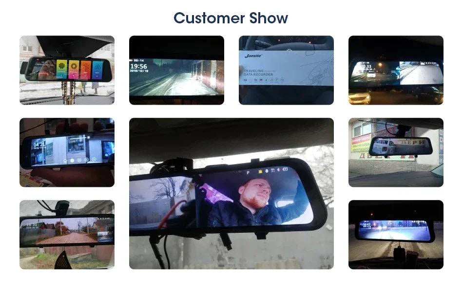 Caméra de tableau de bord miroir 4K 10,26'' avec Carplay et Android Auto
