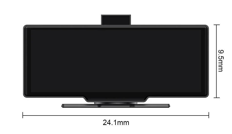 Caméra de tableau de bord miroir 4K 10,26'' avec Carplay et Android Auto