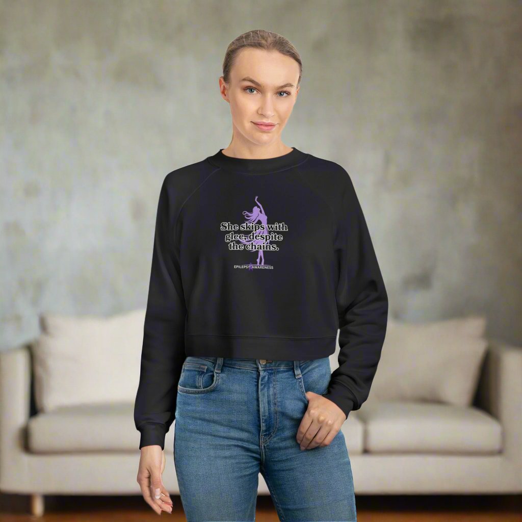 Joyful Moments Women's Cropped Fleece Sweatshirt - Korvel