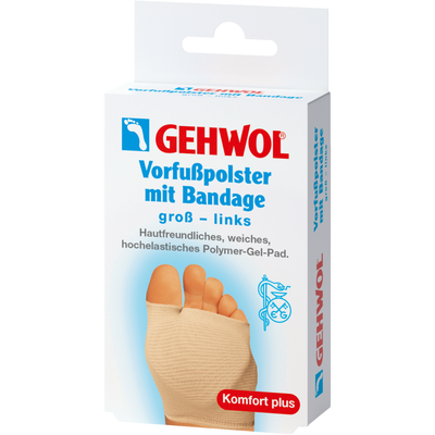 Gehwol Metatarsal Cushion with Bandage - Large Left