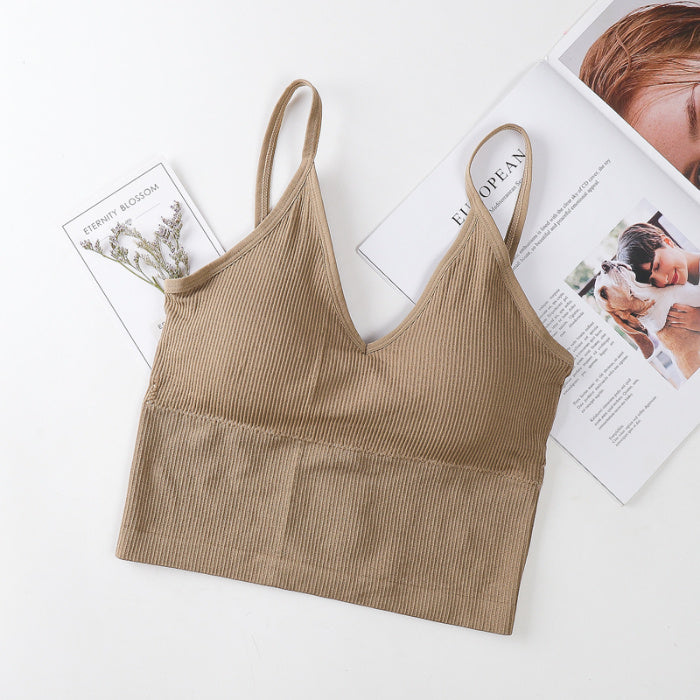 Soutien-gorge de sport tube premium avec design de dos élégant