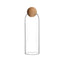 Food Storage Glass Jar with Wood Lid Ball Clear - Korvel