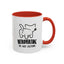 Introvertido. No molestar. Taza de café de gato en dos tonos