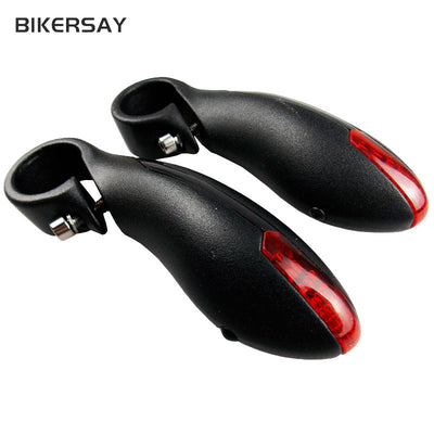Mountain Bike Steering Handlebar Light LED With Light Auxiliary Handlebar Horn Handle Cover Safety Warning Bicycle Equipment Accessories - Korvel