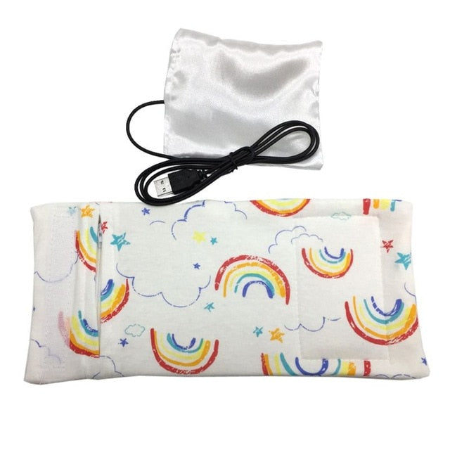 USB Milk Water Warmer Travel Stroller Insulated Bag Baby Nursing Bottle Heater - Korvel