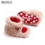 Winter Baby Girls Boys Keep Warm Shoes Muply Christmas Elk First Walkers Anti-slip Newborn Toddler Infant Girl Footwear Shoes - Korvel