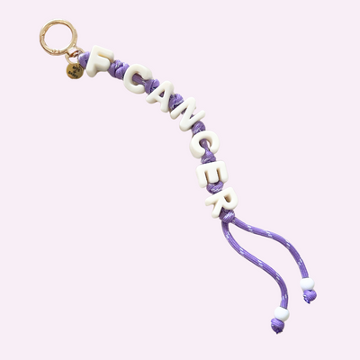 F CANCER ♡ Bag Charm for Awareness
