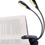 Versatile Dual Gooseneck LED Clip Lamp for Reading & Music Stand - Korvel
