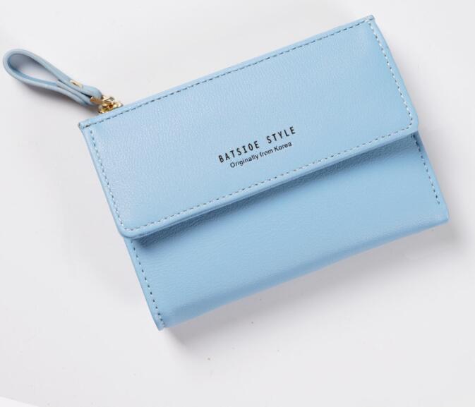 Women's Short Wallet Women's Wallet New Korean Version Small Wallet with Multiple Card Positions - Korvel