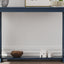 48-Inch Rustic Vintage Console Table --- Farmhouse Style Entryway Table with Open Shelf and Sturdy Construction (Navy) - Korvel