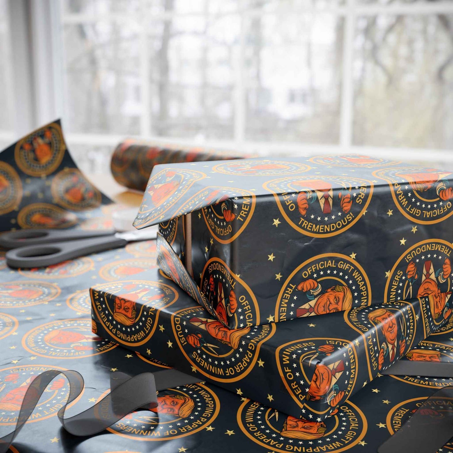 Political Parody Gift Wrapping Paper - Tremendous Seal Design