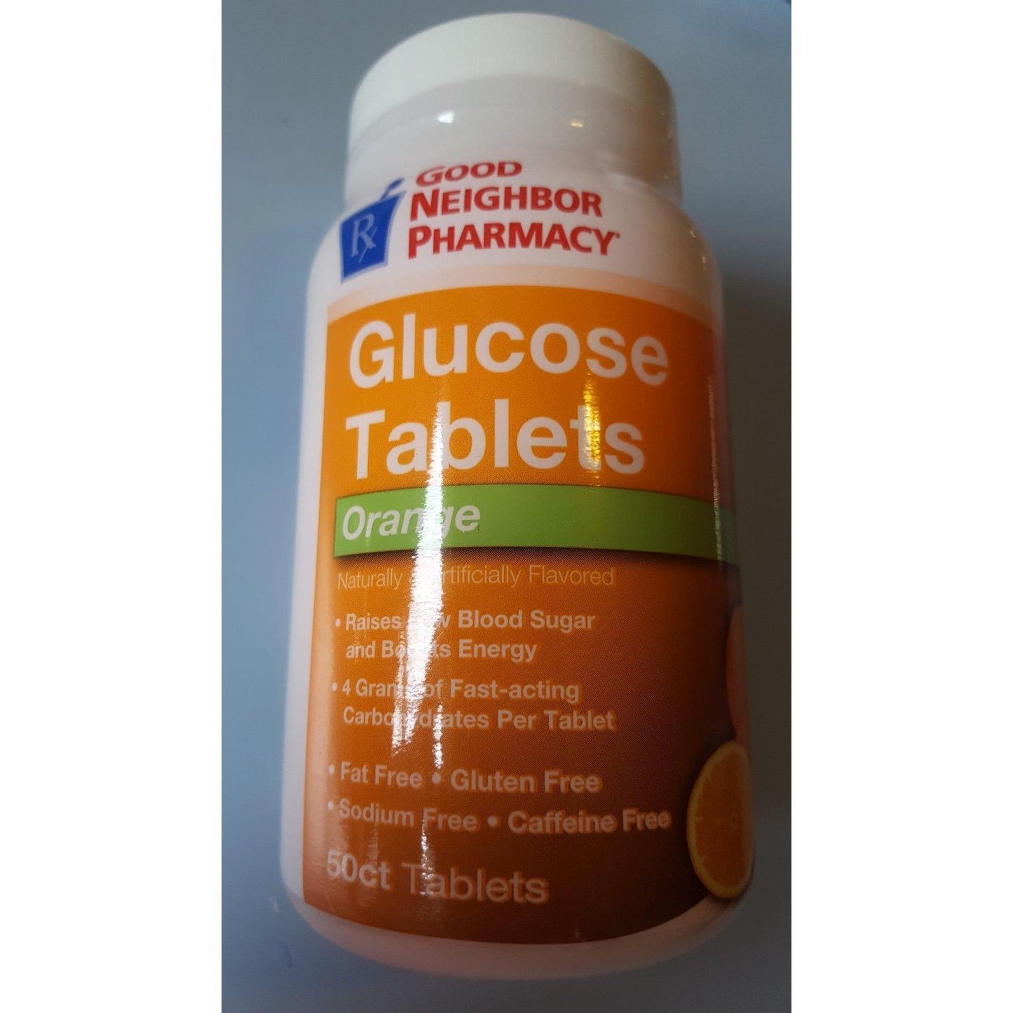 Comprimés de glucose GNP de Good Neighbor Pharmacy - Saveur orange