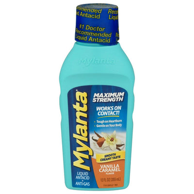 Mylanta Liquid Maximum Strength Antacid - Vanilla Caramel Flavor
