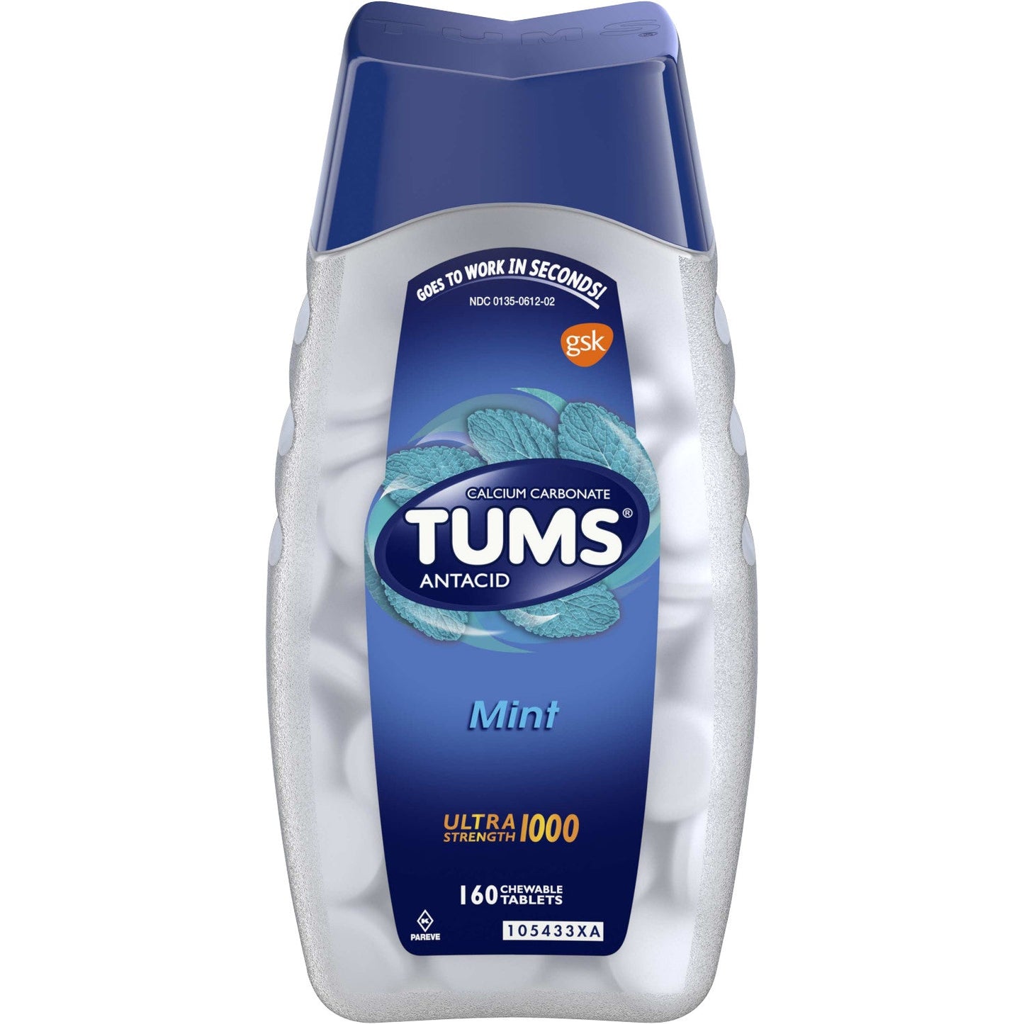 Tabletas Masticables Ultra Fuertes Tums - Sabor a Menta