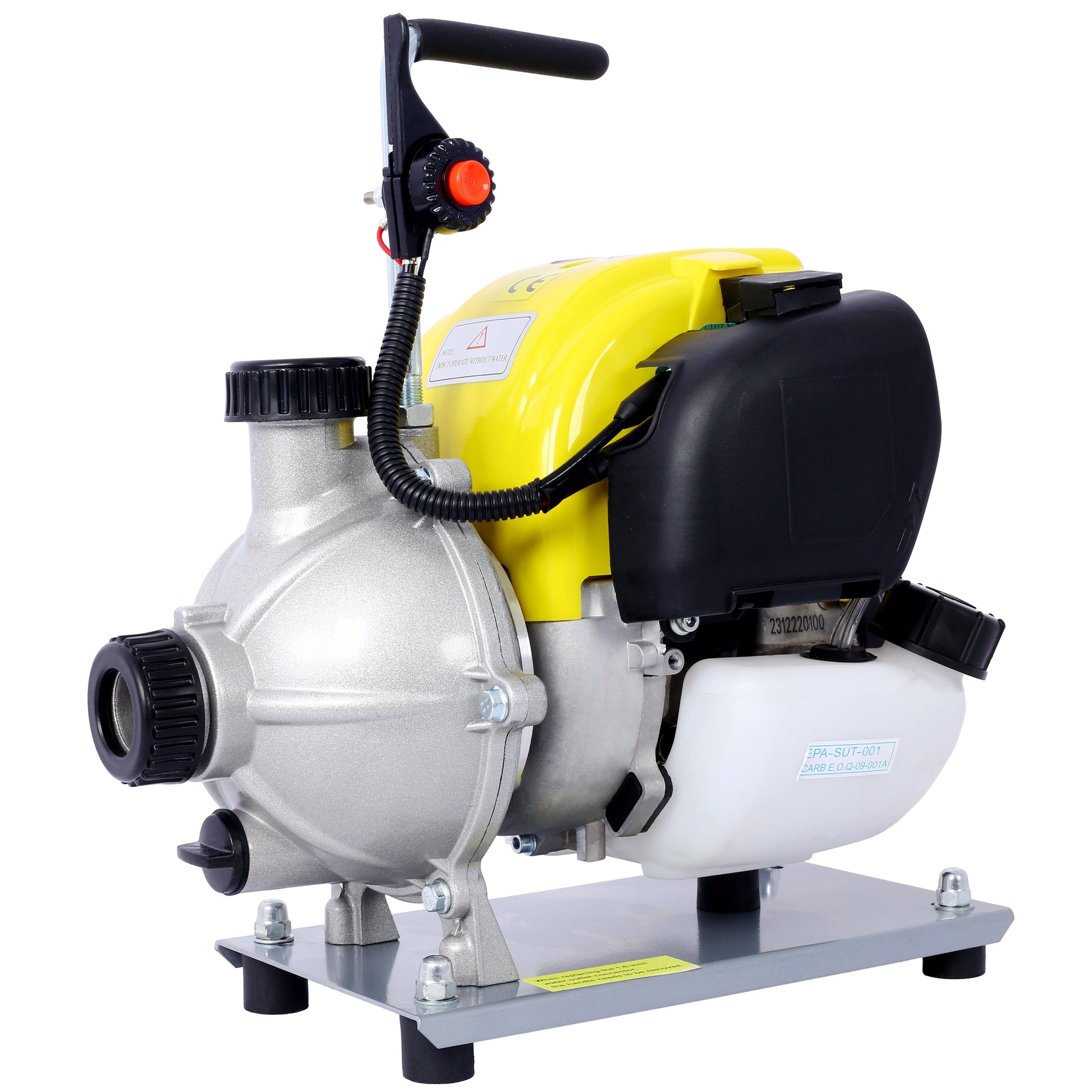 38CC four stroke gasoline water pump, 1.5-inch portable gas powered water pump, commercial engine water pump, 8500r/min - Korvel