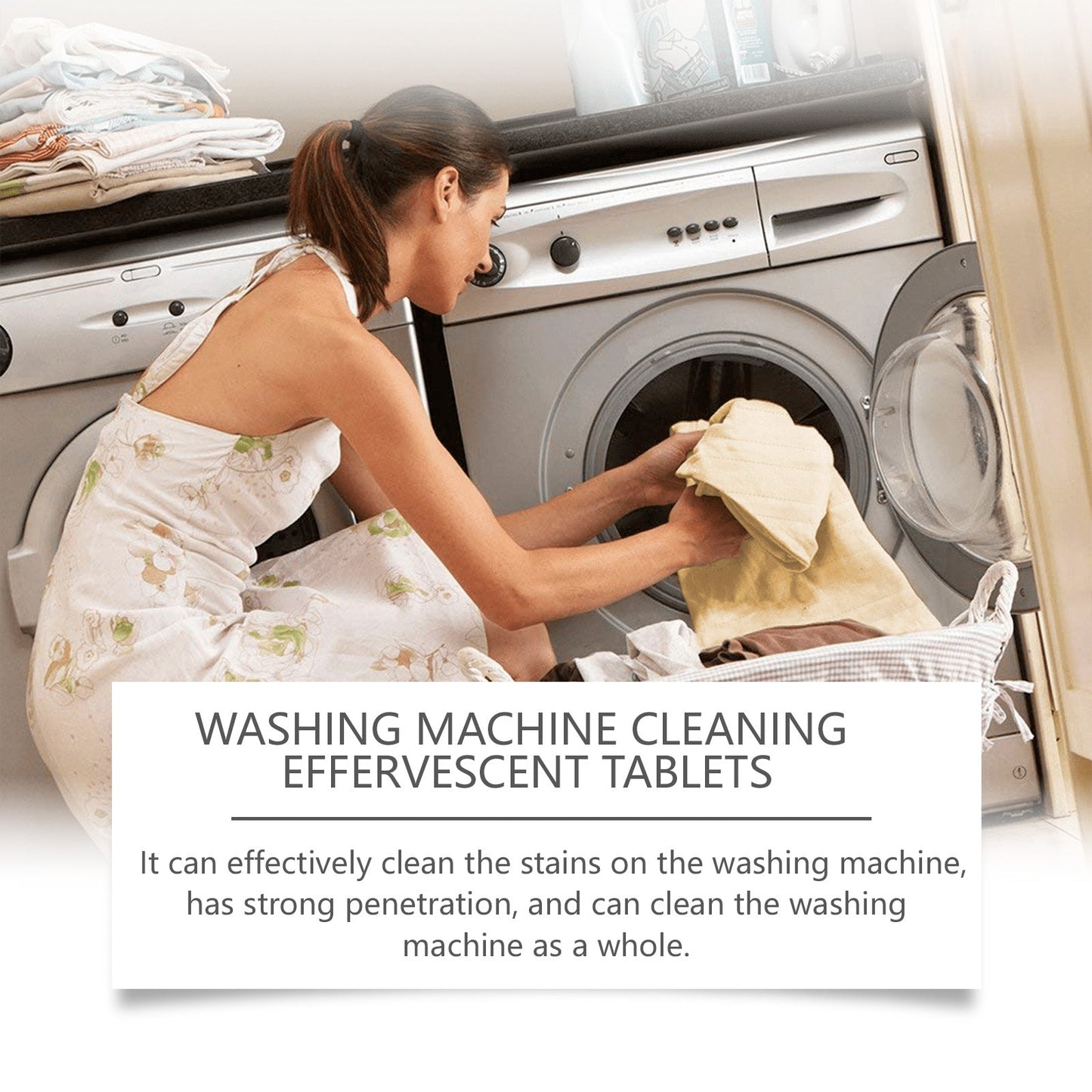 Effervescent Washing Machine Cleaning Sheets