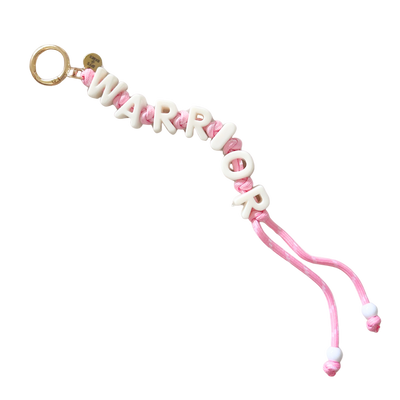 WARRIOR Bag Charm for Breast Cancer Awareness