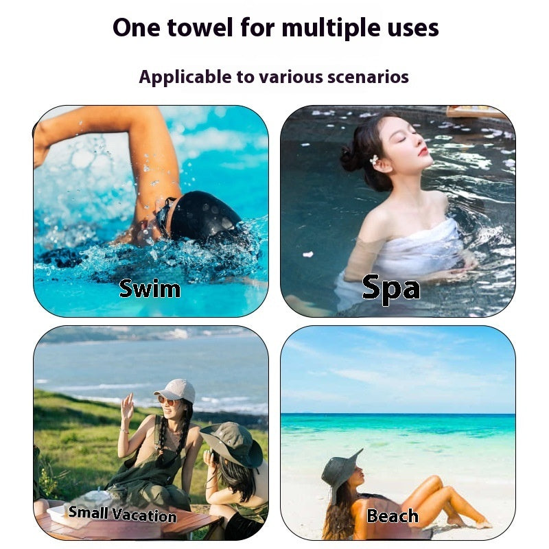 Double-Sided Velvet Microfiber Beach Towel
