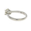 Bague de fiançailles en argent sterling avec zircon cubique véritable