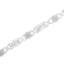 Pulsera de eslabones en X de plata esterlina .925 con diamantes - 1.0 Cttw