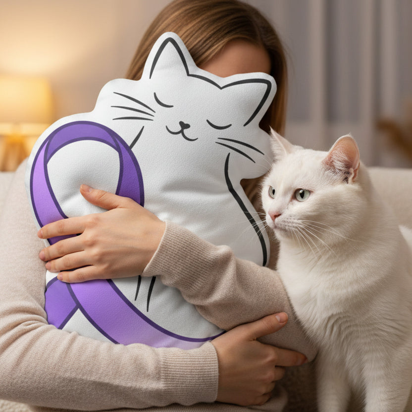 Epikitty Awareness Pillow - A Gentle Symbol of Resilience