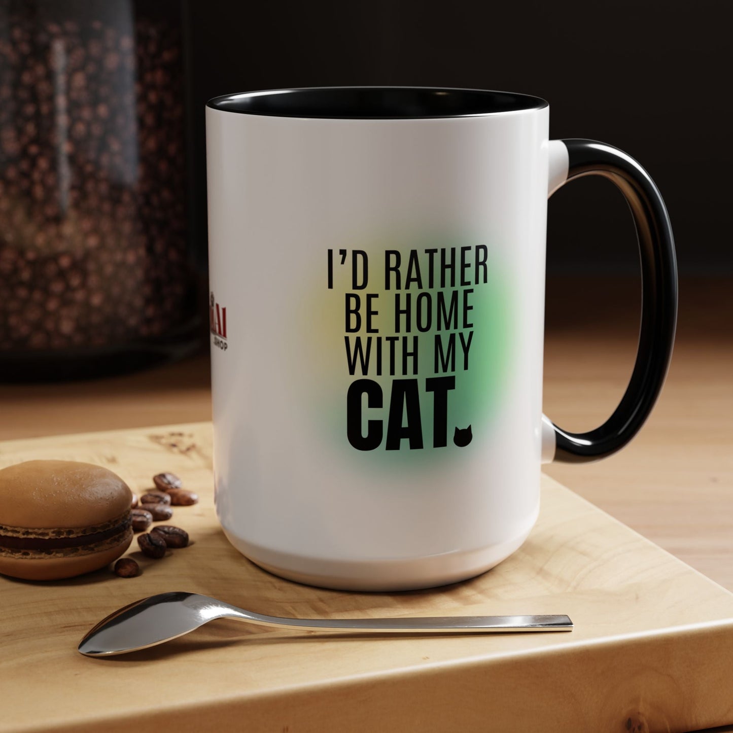 Taza de café con acento Rather Be Home - Elegante y funcional