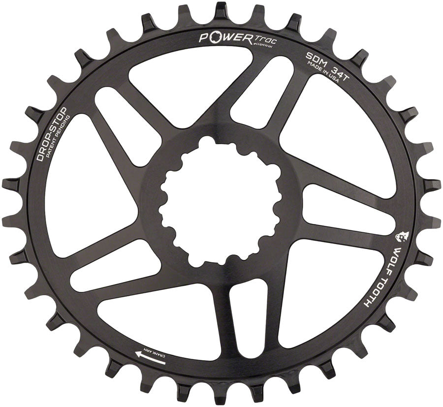 Wolf Tooth Elliptical Direct Mount Chainring - 34t for SRAM Cranksets