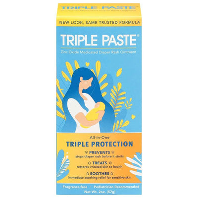 Crema para erupciones por pañal Triple Paste - Ungüento hipoalergénico para bebés