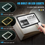 Full-Page 5X Magnifying Glass for Reading, Folding Lighted Magnifier with 48 LED Lights, Rectangular Handhold Magnifier - Korvel