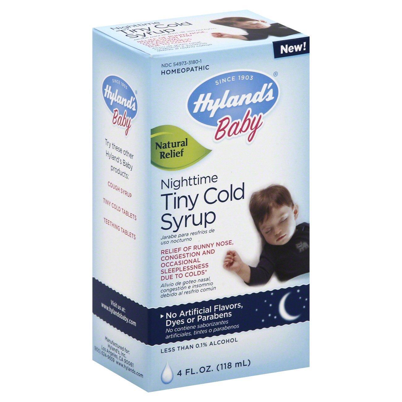 Sirop de nuit pour bébés Hyland's - 4 Fl Oz