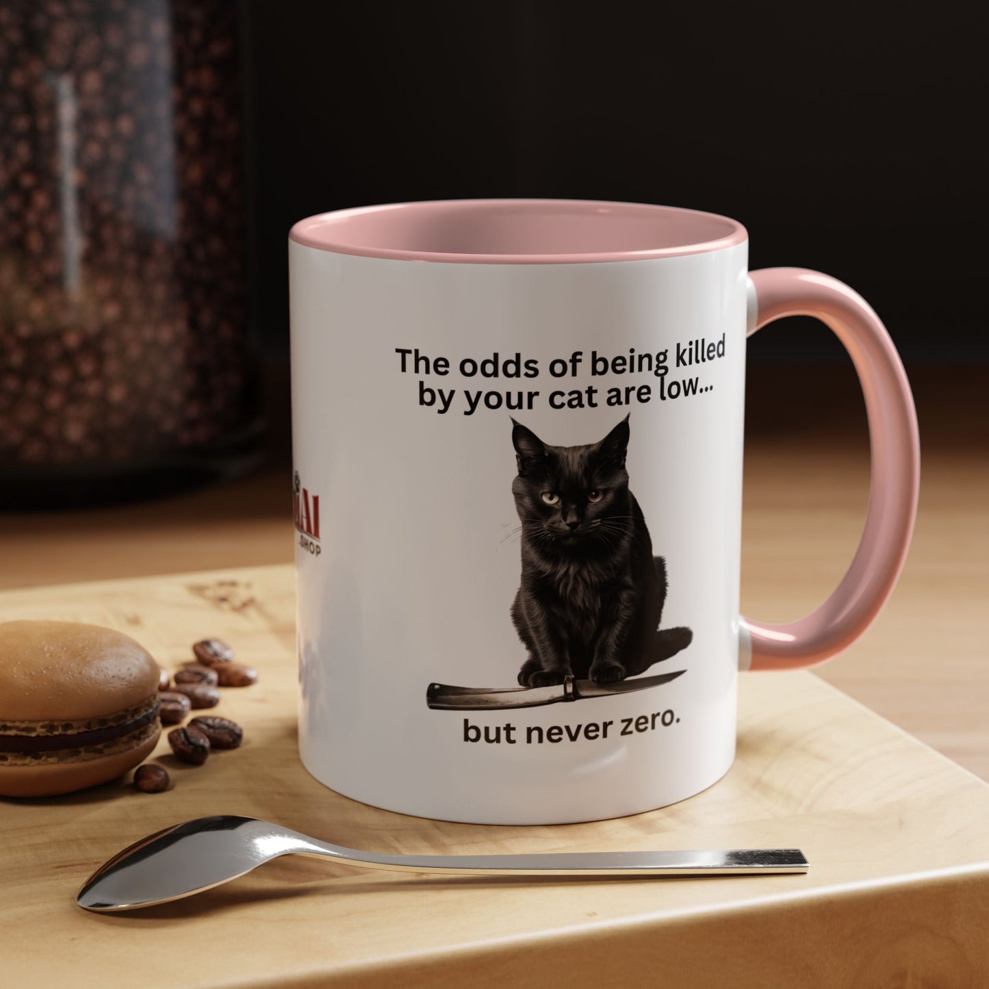 Charming Cat-Themed Accent Coffee Mug (11oz & 15oz) - Korvel