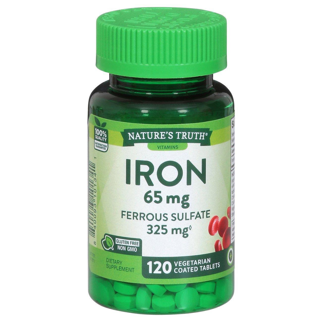 Nature's Truth Iron 65 Mg Coated Tablets