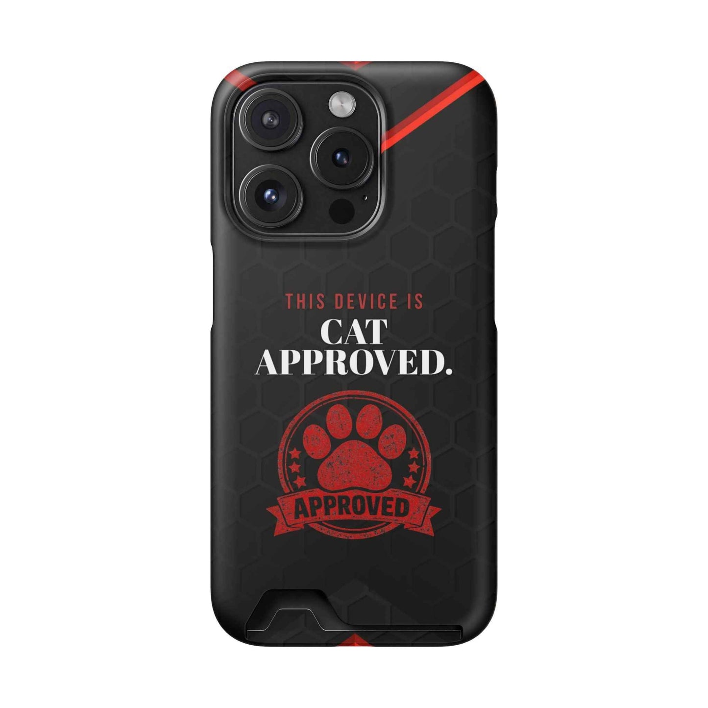 Cat Approved iPhone Case — Official Stamp Edition