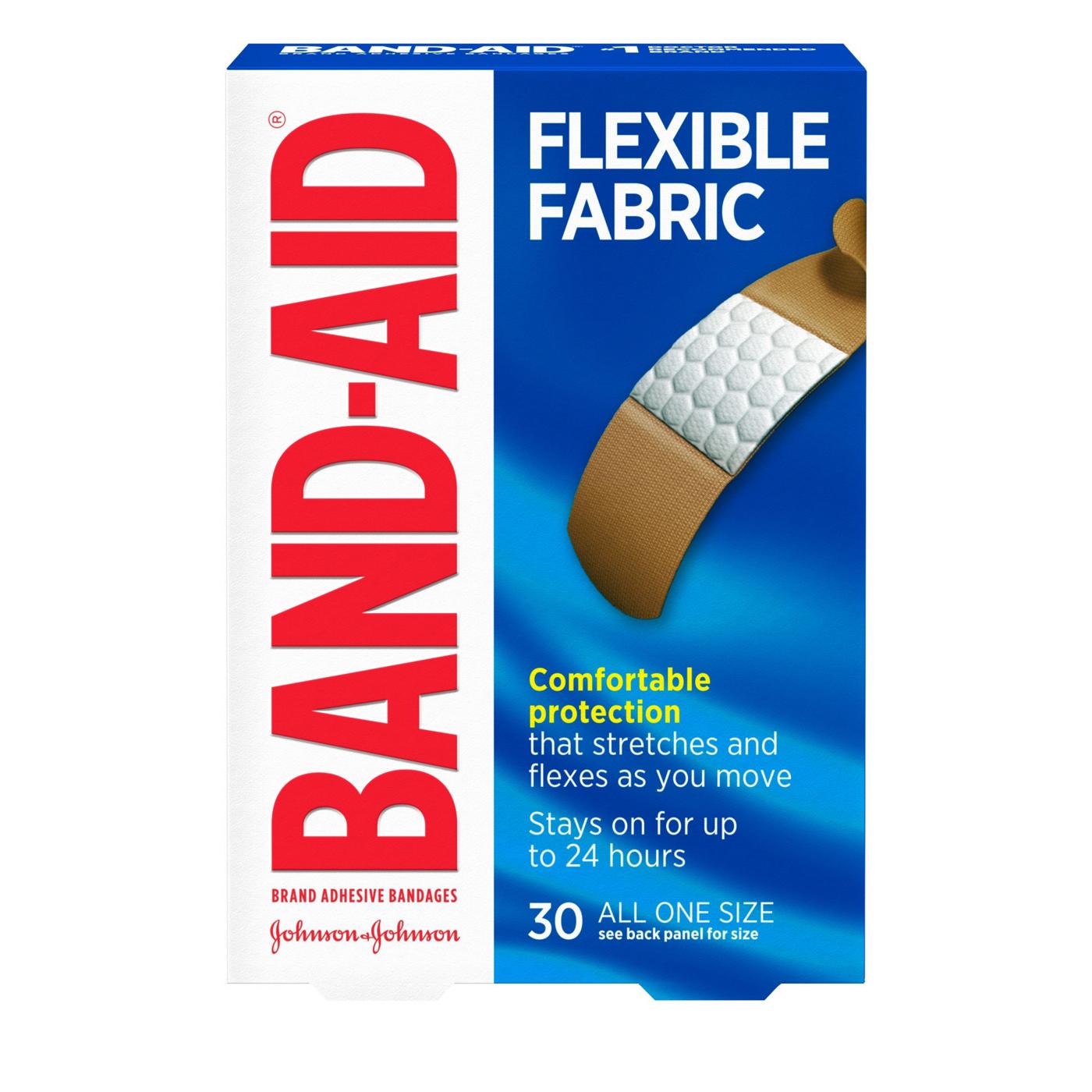 Bandages adhésifs en tissu flexible - Boîte de 30