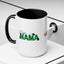 Christmas Cat Mama Accent Coffee Mug - 11oz & 15oz