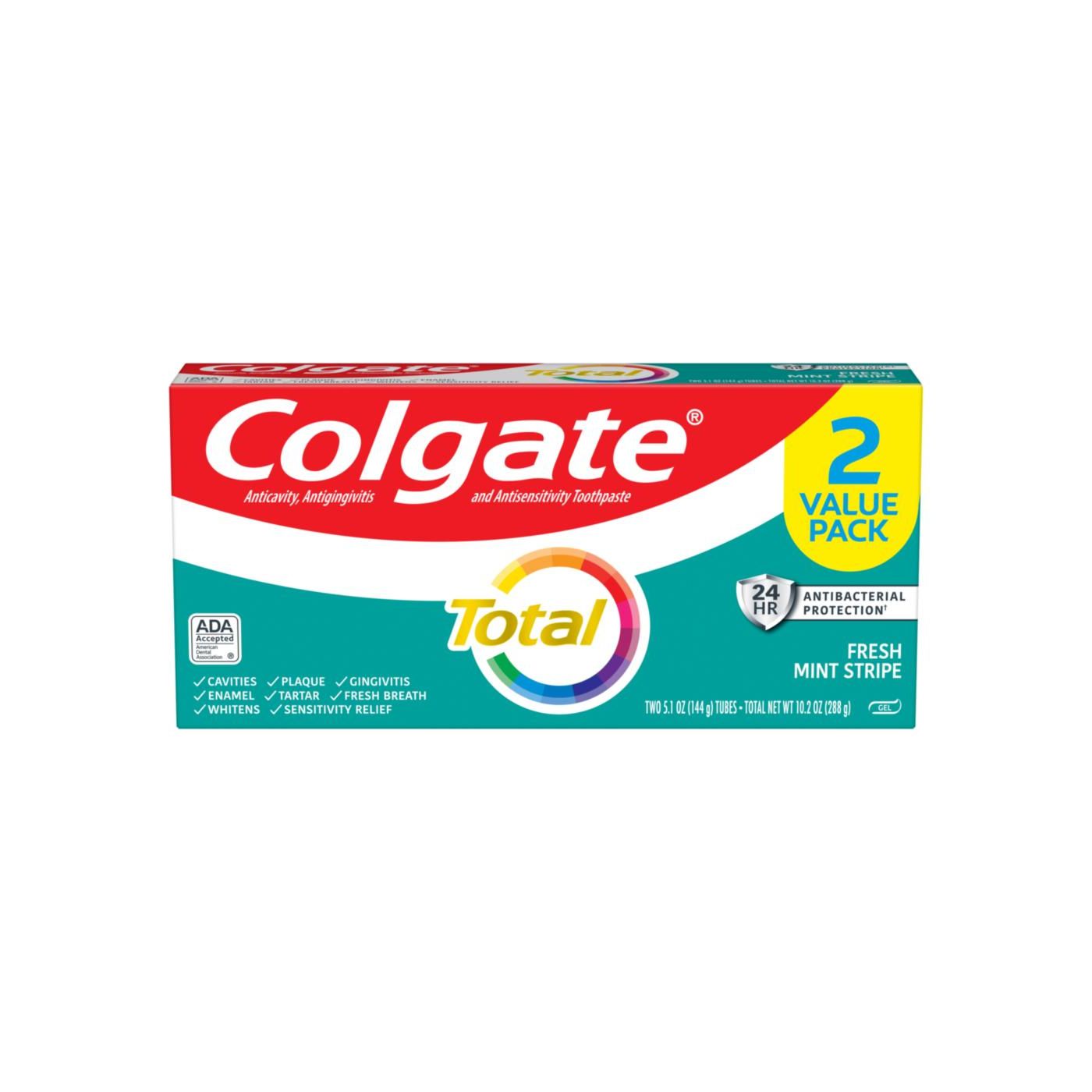Pasta de Dientes Gel de Menta Fresca Colgate - Paquete de 2
