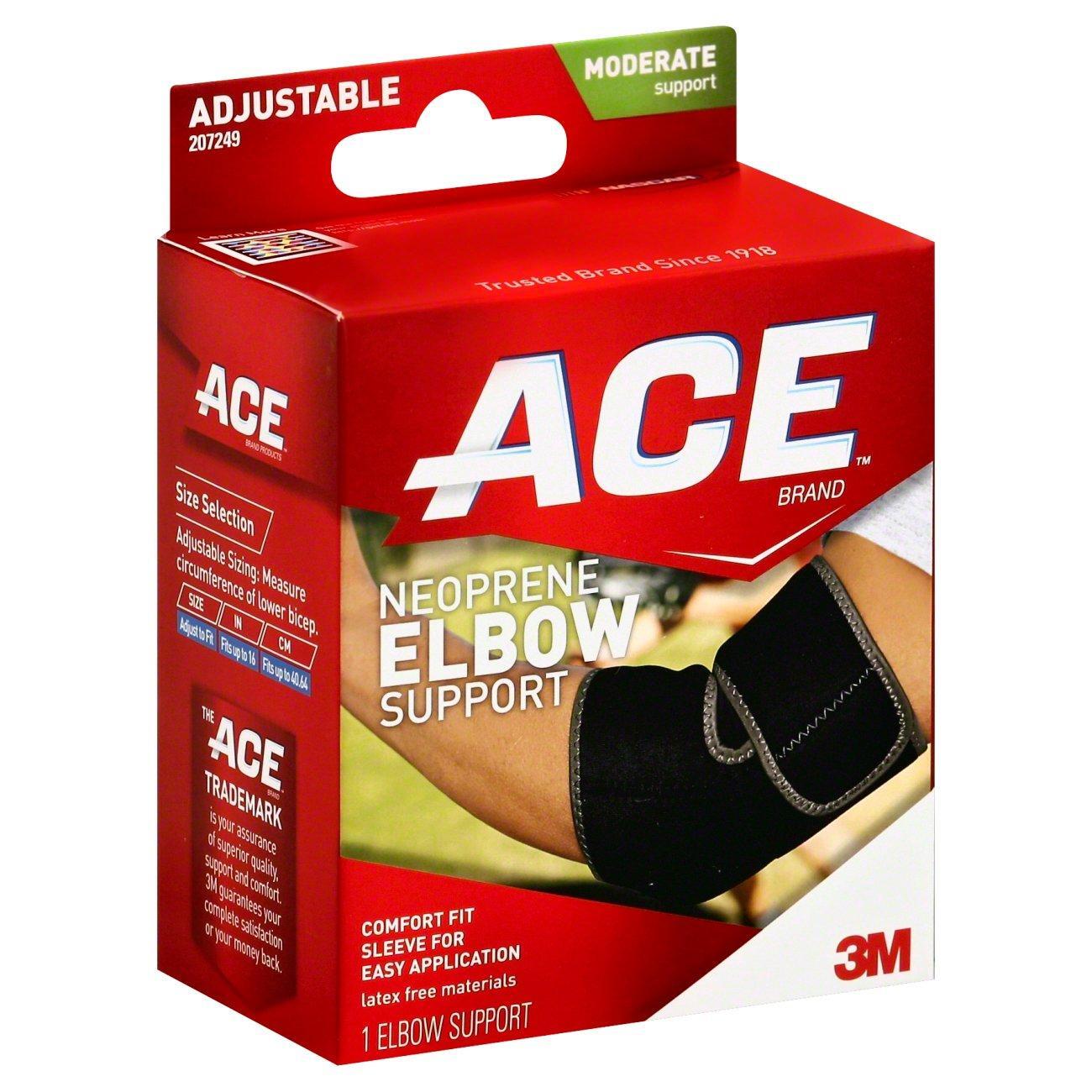 Support de coude en néoprène ajustable Ace Brand - Taille unique