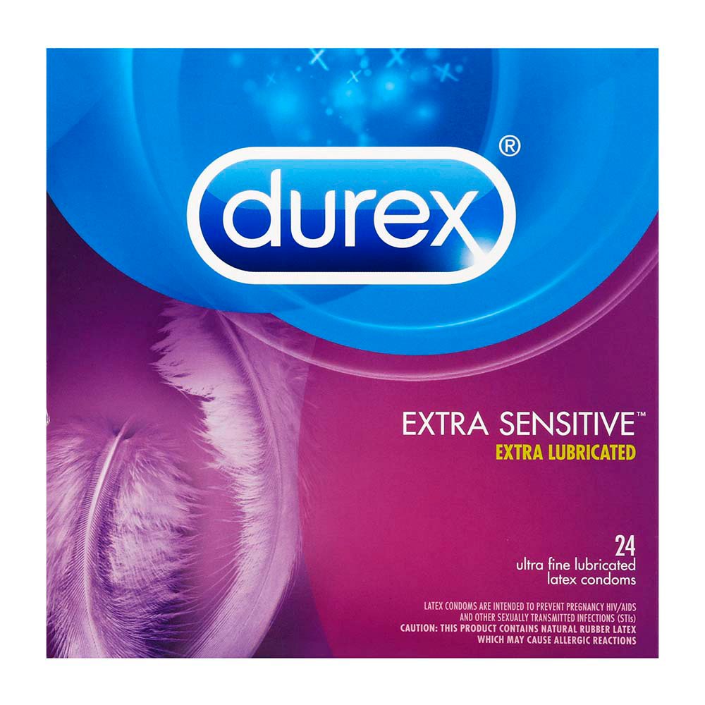 Condones Durex Extra Sensibles Finos - 24 Unidades