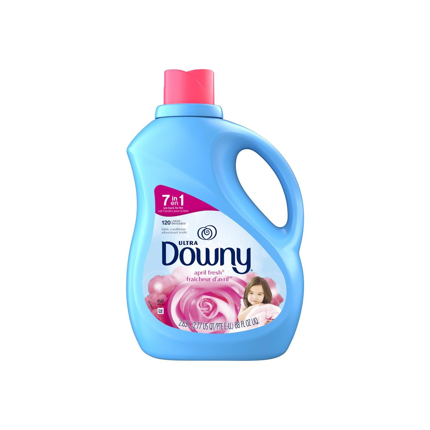 Assouplissant liquide Downy Ultra, parfum avril frais - 88 fl oz