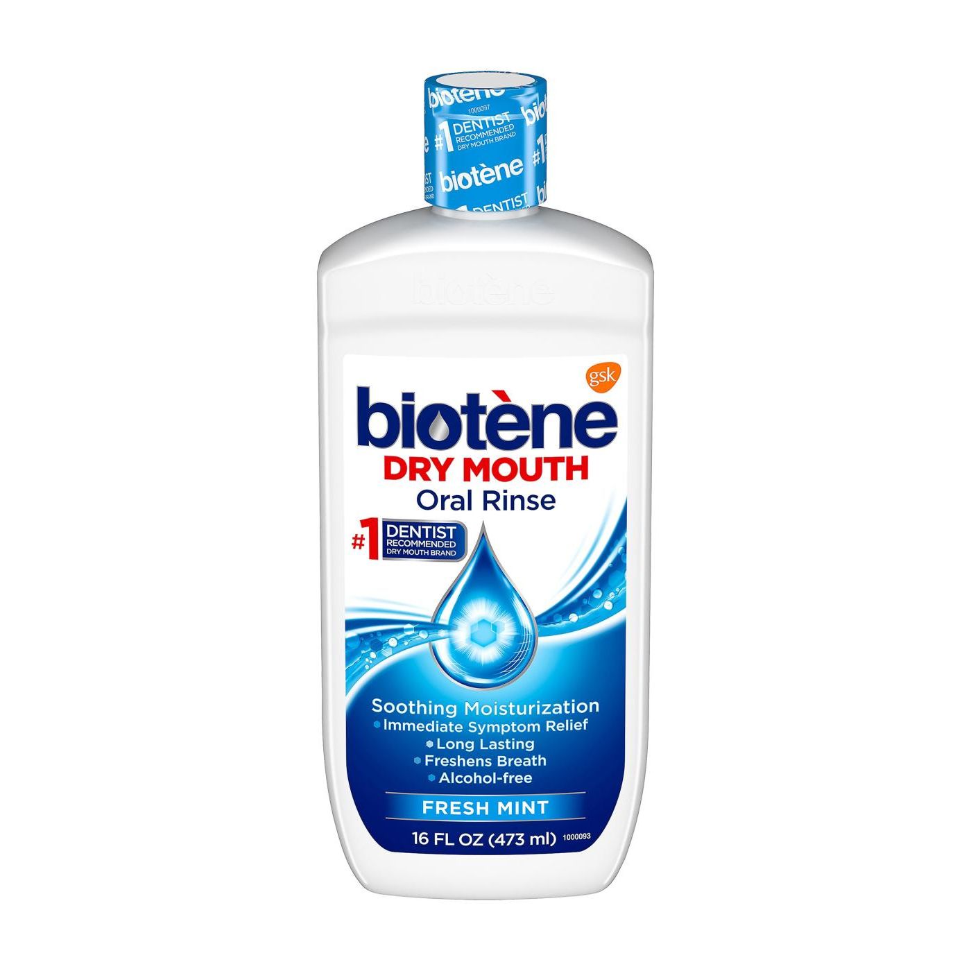 Enjuague bucal Biotene - Menta fresca, 16 Fl Oz