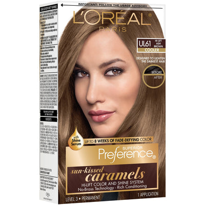 L'Oreal Paris Superior Preference Fade-Defying Hair Color Kit - UL61 Ultra Light Ash Brown