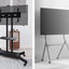 FANCO Universal Rotating TV Stand, suitable for 32-80 inch TVs, with adjustable tilt height and maximum VESA 600x400mm (black) - Korvel