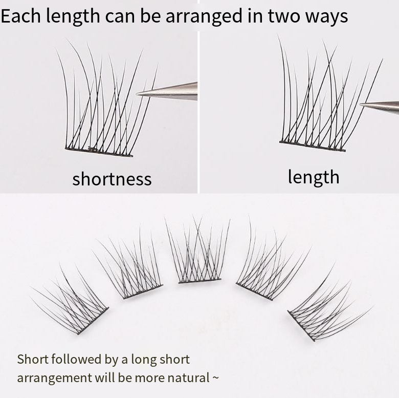 Lazy Fish Tail False Eyelashes Trilogy Natural Simulation Thick Single Cluster Lazy Series Deviruchi Eyelashes - Korvel