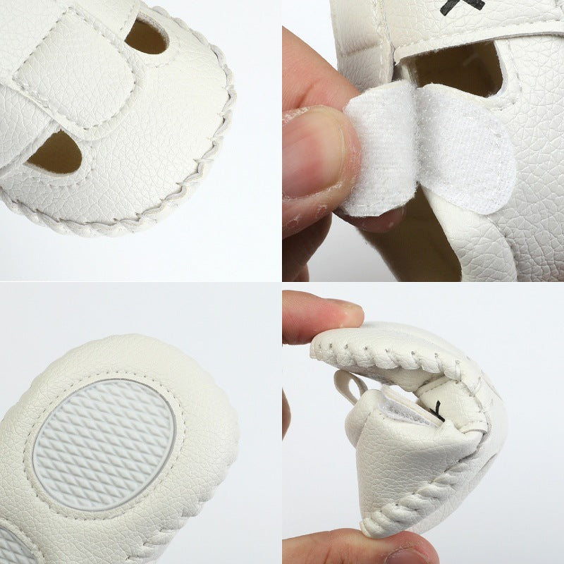 Summer Boy And Girl Baby 0-1 Years Old Half-Soled Hollow Baotou Anti-Kick Anti-Skid Baby Shoes Toddler Shoes - Korvel