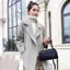 Abrigo de Cashmere Doble Cara de Longitud Media para Mujeres