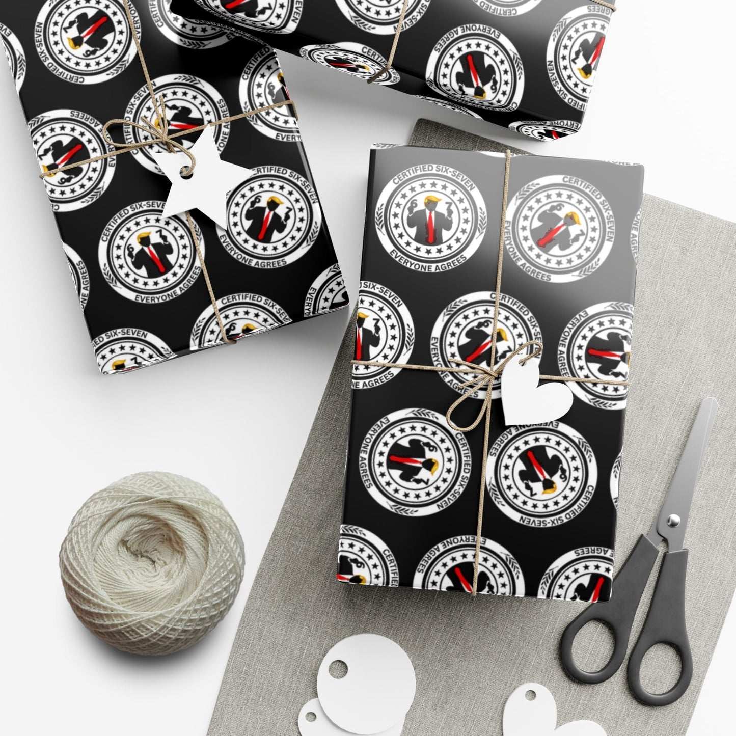 Papier Cadeau Certifié Six-Sept - Parodie Politique