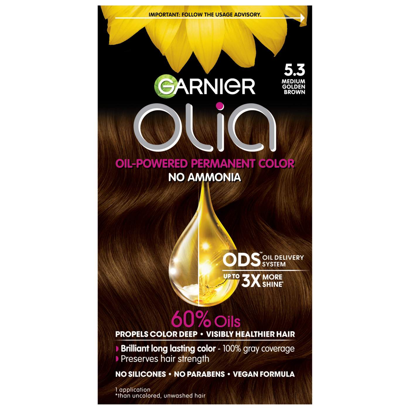 Olia Brun Doré Moyen 5.3 - Coloration Permanente Sans Ammoniaque