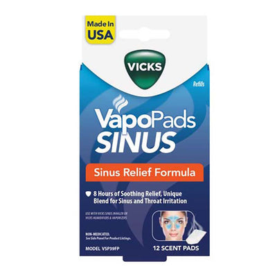 Vicks VapoPads Sinus Scent Pads - Family Pack of 12