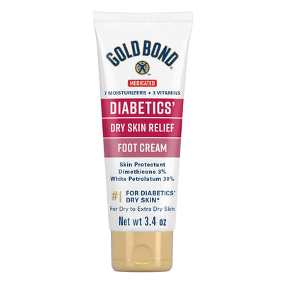 Crema para pies Gold Bond Ultimate Diabetic Dry Skin Relief - 3.4 Oz